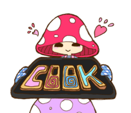Is avoided; a toadstool "Beniko-chan" sticker #6802383