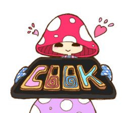 Is avoided; a toadstool "Beniko-chan" sticker #6802383