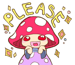 Is avoided; a toadstool "Beniko-chan" sticker #6802384