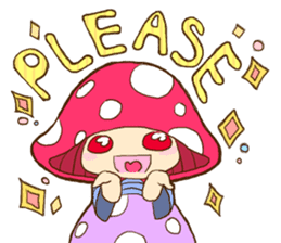 Is avoided; a toadstool "Beniko-chan" sticker #6802384