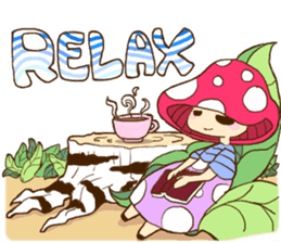 Is avoided; a toadstool "Beniko-chan" sticker #6802386