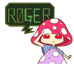 Is avoided; a toadstool "Beniko-chan" sticker #6802387