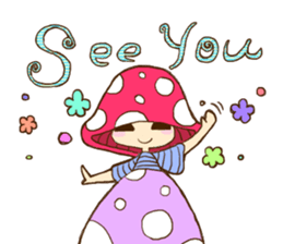 Is avoided; a toadstool "Beniko-chan" sticker #6802389