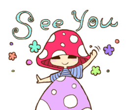 Is avoided; a toadstool "Beniko-chan" sticker #6802389