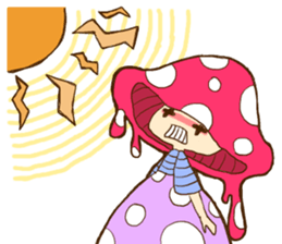 Is avoided; a toadstool "Beniko-chan" sticker #6802391