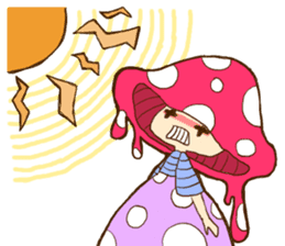 Is avoided; a toadstool "Beniko-chan" sticker #6802391