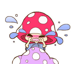 Is avoided; a toadstool "Beniko-chan" sticker #6802394