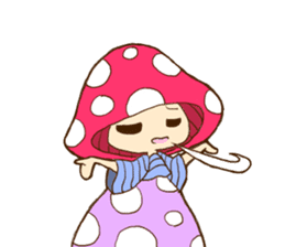 Is avoided; a toadstool "Beniko-chan" sticker #6802396