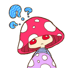 Is avoided; a toadstool "Beniko-chan" sticker #6802397