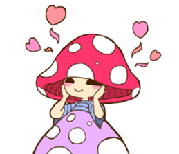 Is avoided; a toadstool "Beniko-chan" sticker #6802398