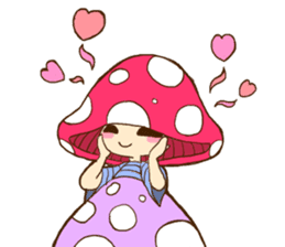 Is avoided; a toadstool "Beniko-chan" sticker #6802398