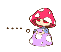 Is avoided; a toadstool "Beniko-chan" sticker #6802399