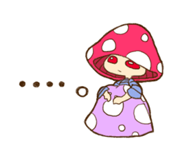 Is avoided; a toadstool "Beniko-chan" sticker #6802399