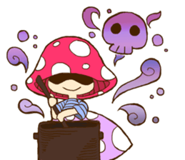 Is avoided; a toadstool "Beniko-chan" sticker #6802400
