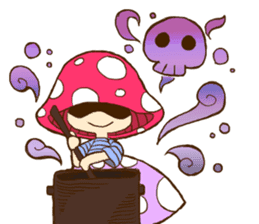 Is avoided; a toadstool "Beniko-chan" sticker #6802400