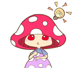 Is avoided; a toadstool "Beniko-chan" sticker #6802402