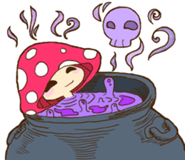 Is avoided; a toadstool "Beniko-chan" sticker #6802404