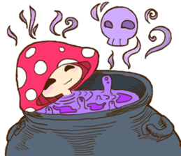 Is avoided; a toadstool "Beniko-chan" sticker #6802404