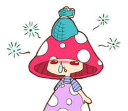Is avoided; a toadstool "Beniko-chan" sticker #6802405