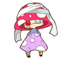 Is avoided; a toadstool "Beniko-chan" sticker #6802406