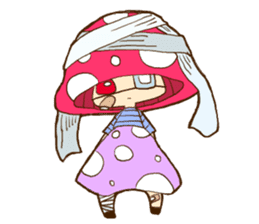 Is avoided; a toadstool "Beniko-chan" sticker #6802406
