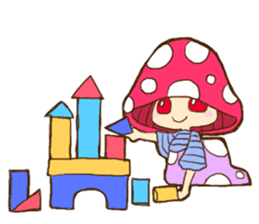 Is avoided; a toadstool "Beniko-chan" sticker #6802407