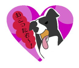 heart melted is Border Collie sticker #6802491