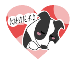 heart melted is Border Collie sticker #6802504