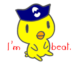 TINY CAPTAIN CHICK sticker #6802705