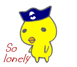 TINY CAPTAIN CHICK sticker #6802706