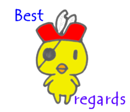 TINY CAPTAIN CHICK sticker #6802708