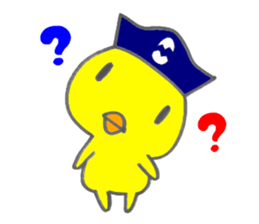 TINY CAPTAIN CHICK sticker #6802715