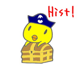 TINY CAPTAIN CHICK sticker #6802717