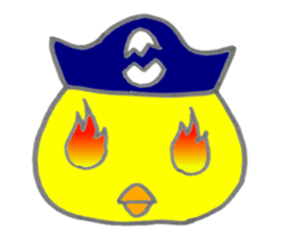 TINY CAPTAIN CHICK sticker #6802718