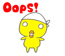 TINY CAPTAIN CHICK sticker #6802720