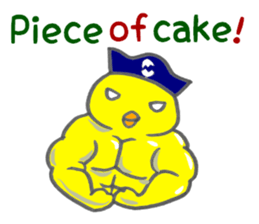 TINY CAPTAIN CHICK sticker #6802725