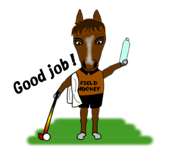 Sticker of Field Hockey Animals sticker #6802970