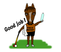 Sticker of Field Hockey Animals sticker #6802970