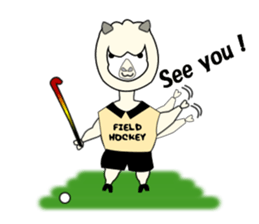 Sticker of Field Hockey Animals sticker #6802971