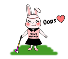 Sticker of Field Hockey Animals sticker #6802972