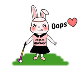 Sticker of Field Hockey Animals sticker #6802972