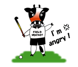 Sticker of Field Hockey Animals sticker #6802974