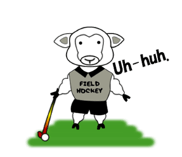 Sticker of Field Hockey Animals sticker #6802975