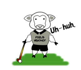 Sticker of Field Hockey Animals sticker #6802975