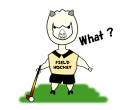 Sticker of Field Hockey Animals sticker #6802977