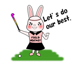 Sticker of Field Hockey Animals sticker #6802978