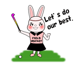 Sticker of Field Hockey Animals sticker #6802978