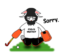 Sticker of Field Hockey Animals sticker #6802979