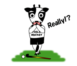 Sticker of Field Hockey Animals sticker #6802980