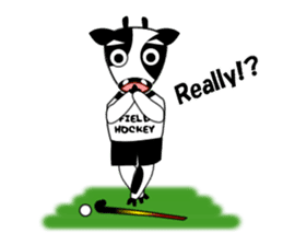 Sticker of Field Hockey Animals sticker #6802980